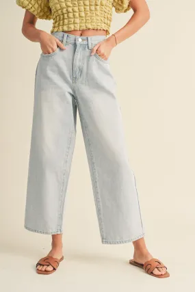 Light Barrel Denim Pants