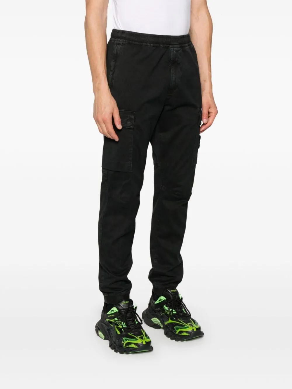 LOGO COTTON CARGO TROUSERS