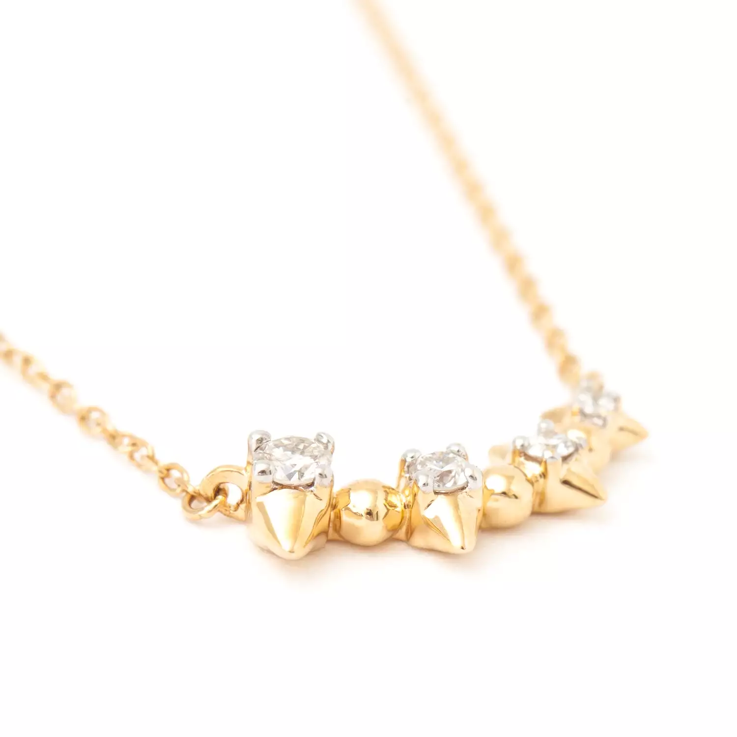 London Spike Curve Necklace