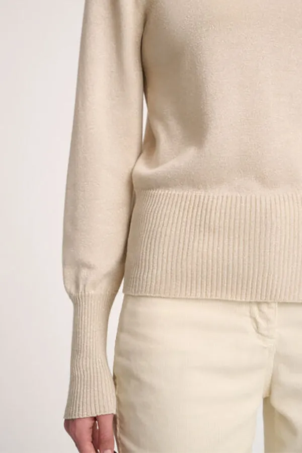 Luisa Spagnoli CAMINETTO BEIGE TURTLENECK PULLOVER