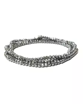 Mini Stretch Wrap Bracelet (Silver)