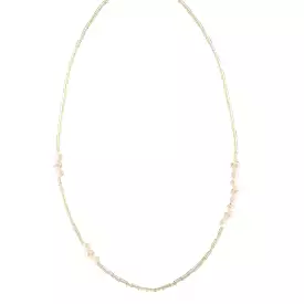 Moon Stone Pearl Necklace