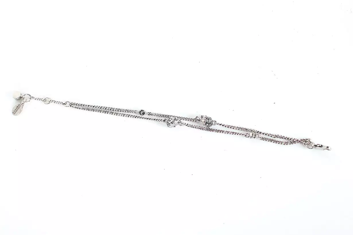 Multi Chain Bracelet, Silver