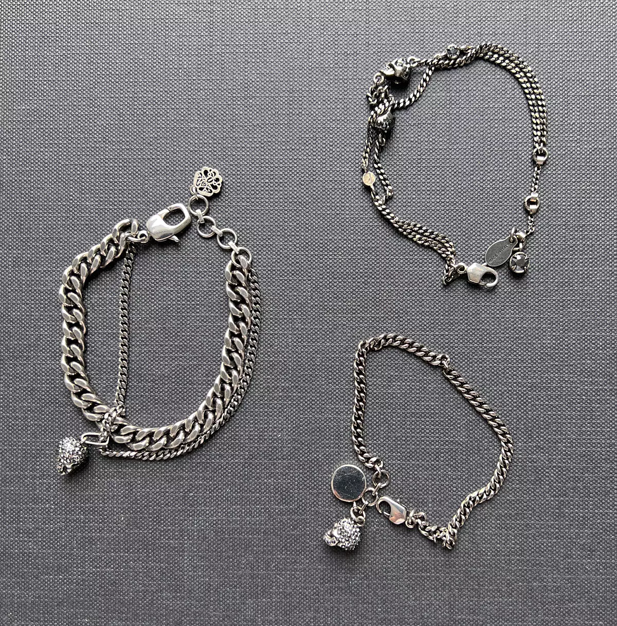 Multi Chain Bracelet, Silver