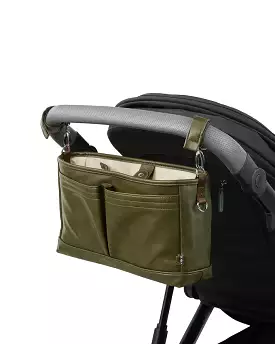 OiOi Signature Pram Caddy - Olive Vegan Leather