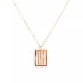 Opal & Diamond Drift Necklace