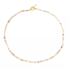 Opal Beads & 18K w/ Toggle Clasp