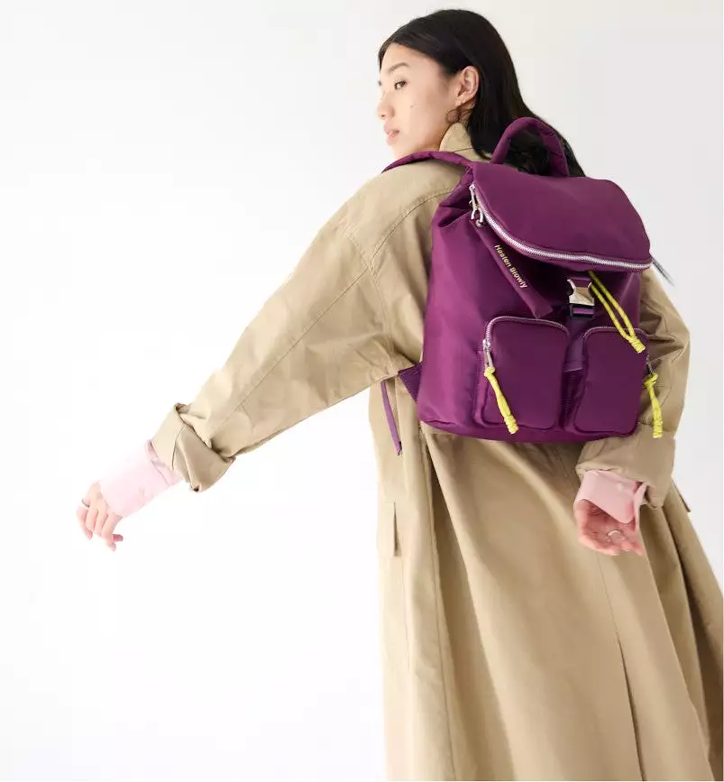 Pack the Stars Recycled Nylon Backpack | Midnight Plum