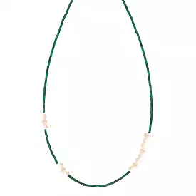 Pine Pearl Necklace, Green