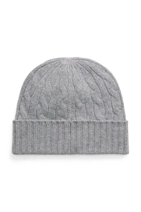 Polo Ralph Lauren wool beanie gray color thick knit 449959346