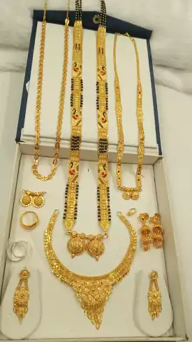 Poonam , Gold plated Marathi Jewellery combo for women -KARTI001JCM