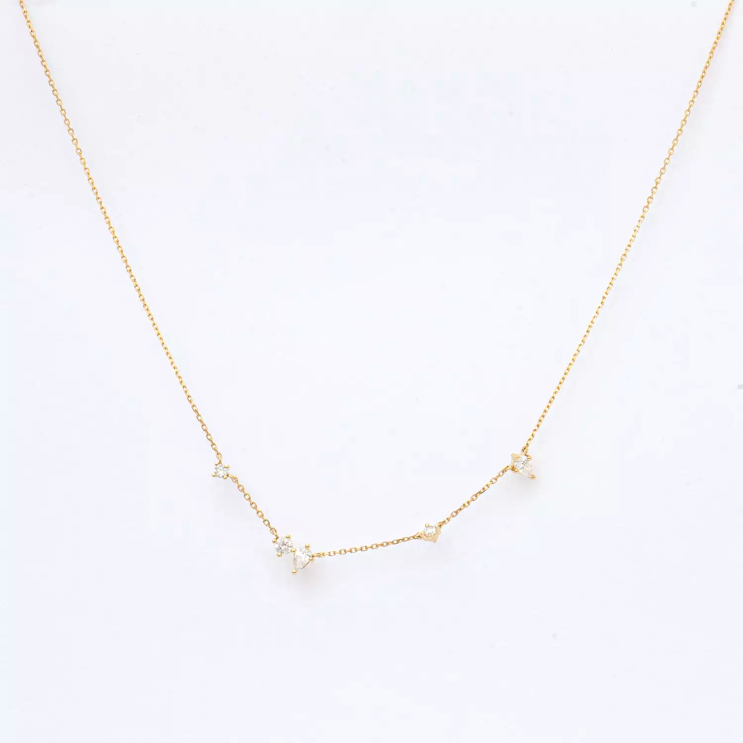 Premier Amigos Diamond Station Necklace