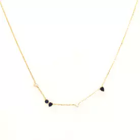 Premier Amigos Sapphire & Diamond Station Necklace