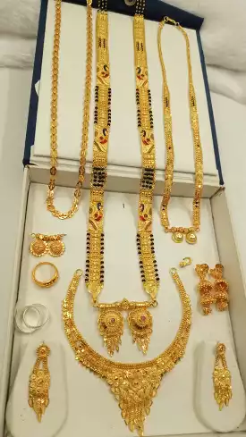 Raveena , Gold plated Marathi Jewellery combo for women -KARTI001JCR