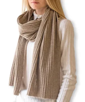 Ribbed woman scarf