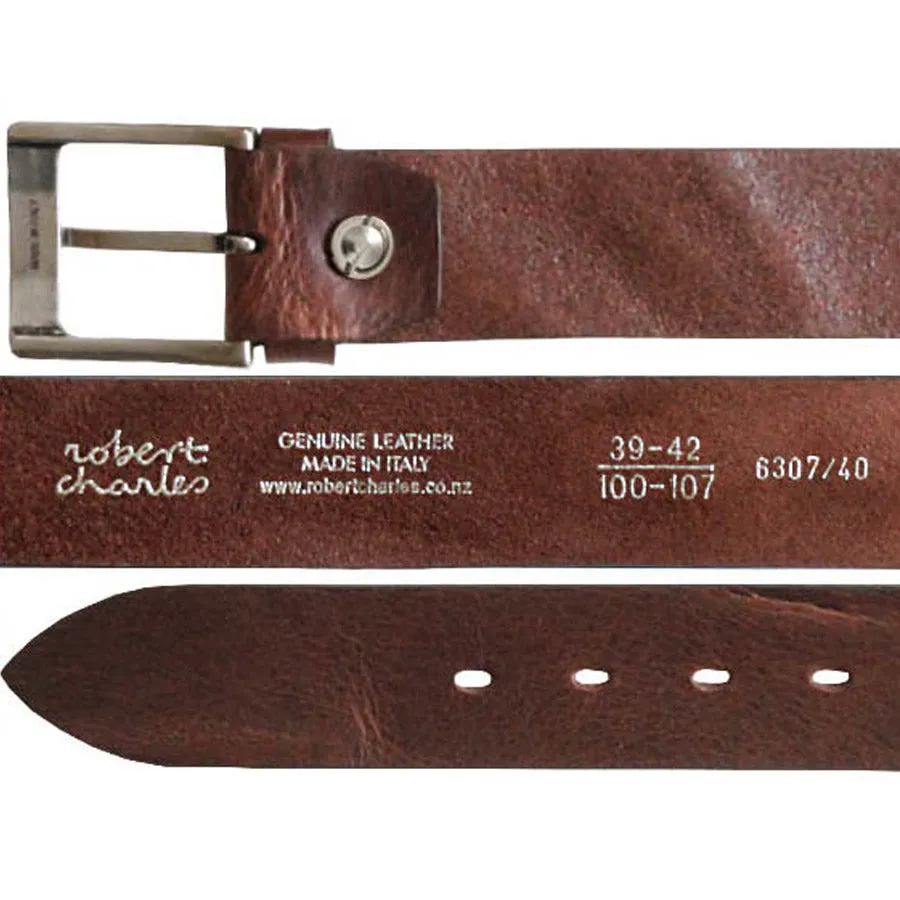 Robert Charles - 6307 Brown Leather Belt