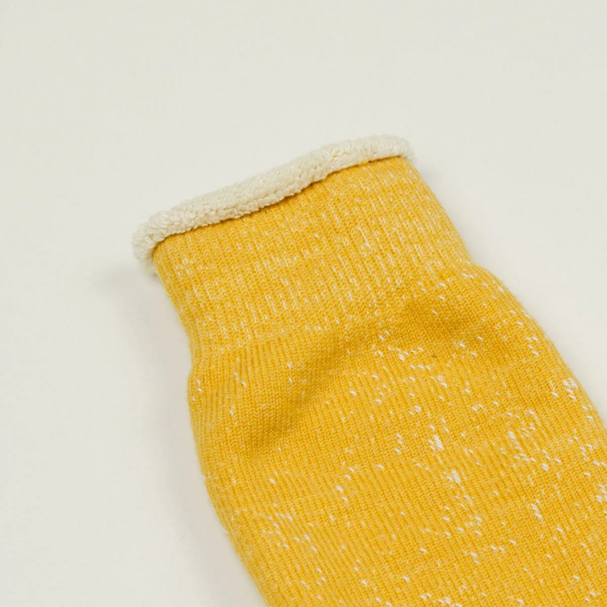 RoToTo - Double Face Merino Cotton Crew Socks - Yellow