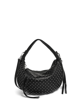 Roxybury Mini Convertible Crossbody, Black/Silver