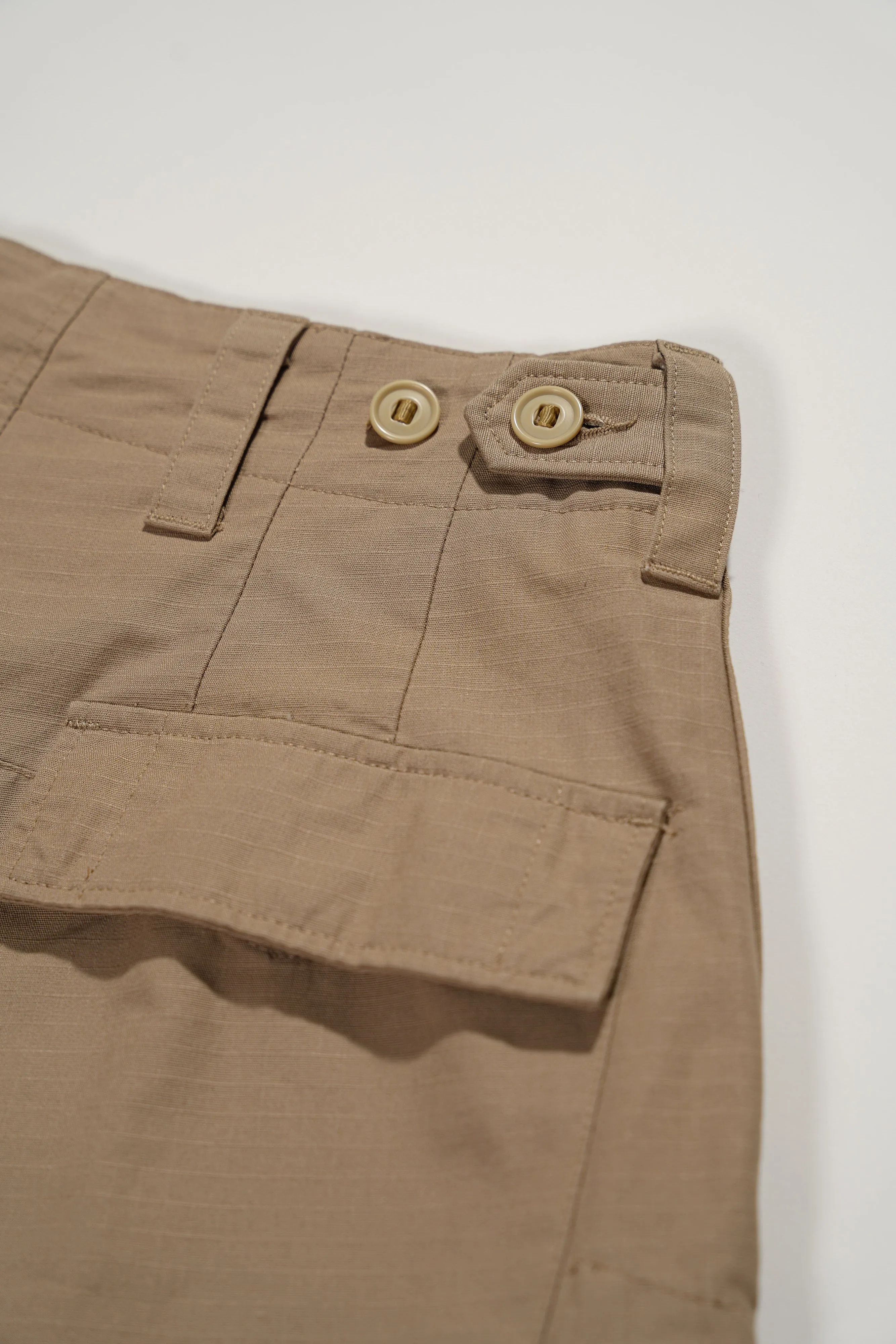 Royal Gaucho Pants - Khaki Ripstop Cotton