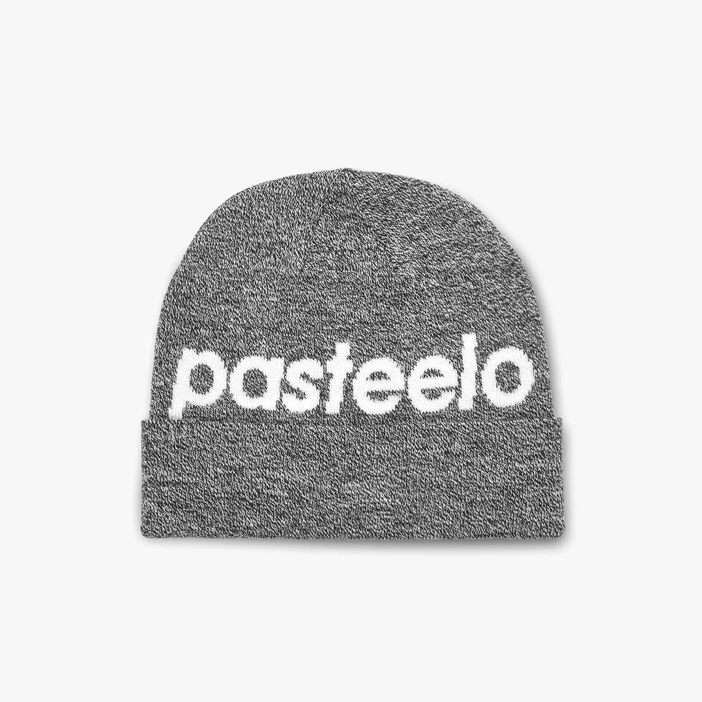 SCRIPT BEANIE - HEATHER GREY