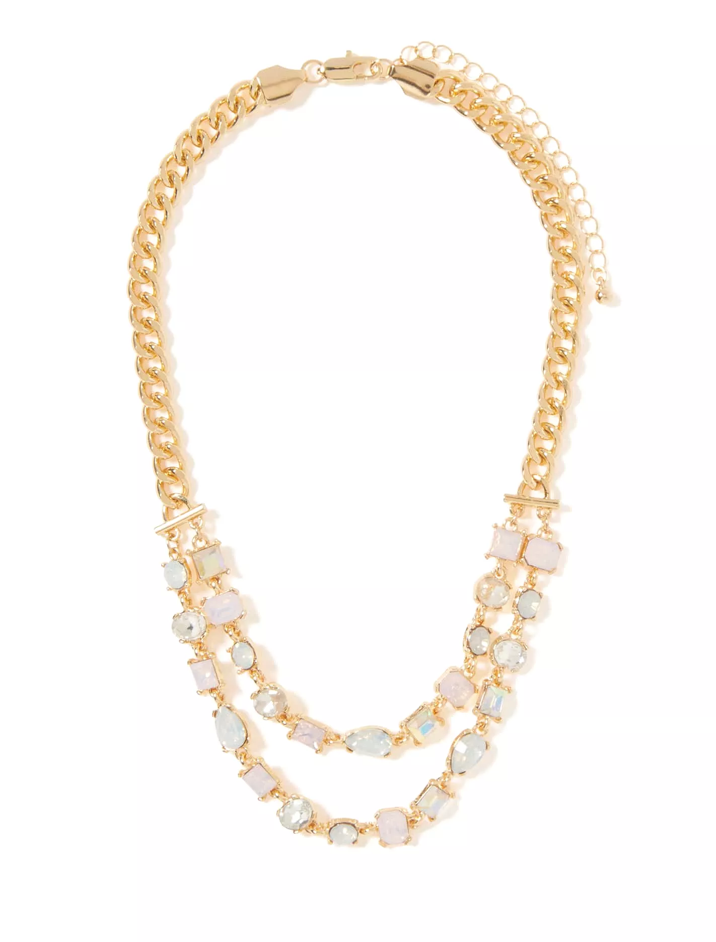 Signature Isabelle Glass Stone Layered Necklace