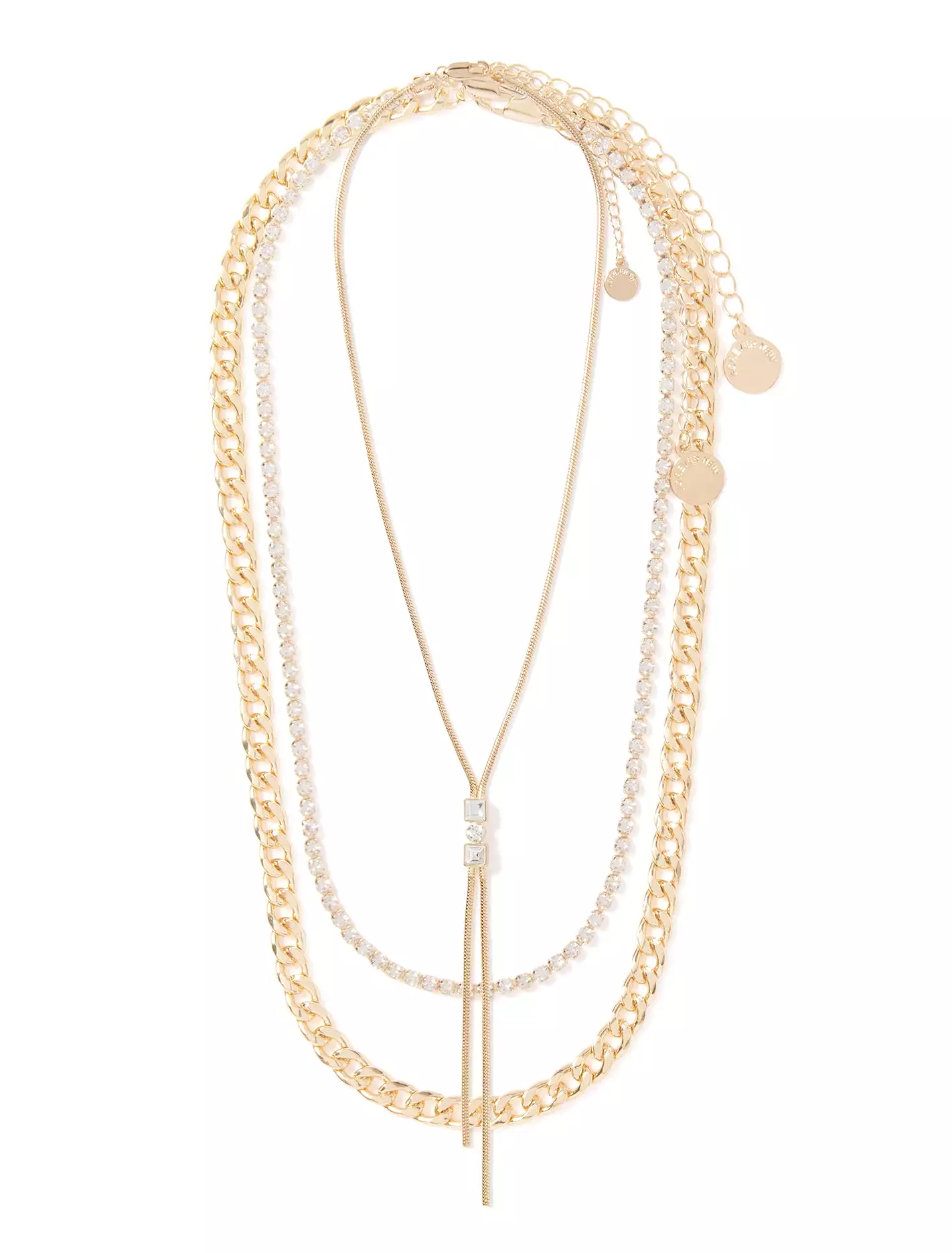 Signature Laurie Layered Tassel Stone Necklace