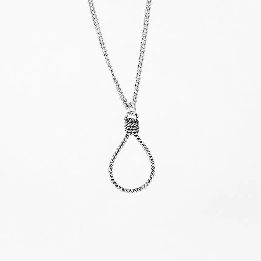 Silver Lasso Net Chain Necklaces for Men Korean Style Jewelry Kpop Idol Fashion Accessories Chic Celebrity