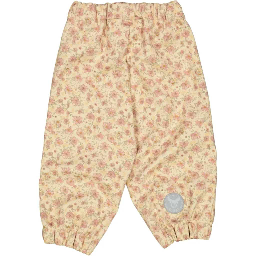 Softshell Pants Jean - soft beige flowers