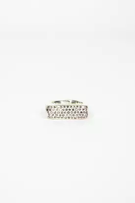 Sola 3 Sterling Silver Icy Diamond Ring