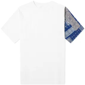 SOPHNET. Bandana Sleeve Panelled Wide TeeWhite