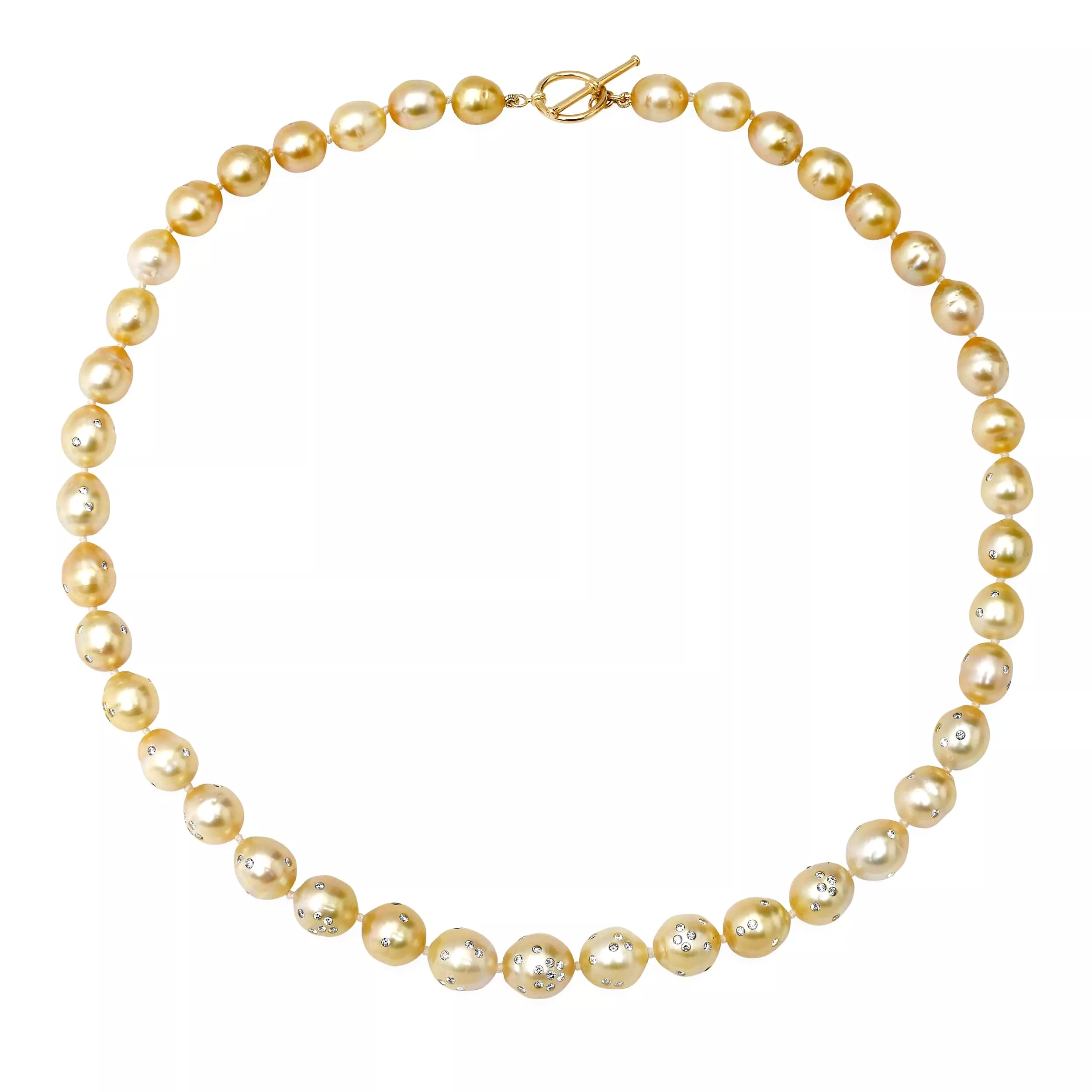 South Sea Pearl Necklace with Diamonds