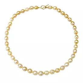 South Sea Pearl Necklace with Diamonds