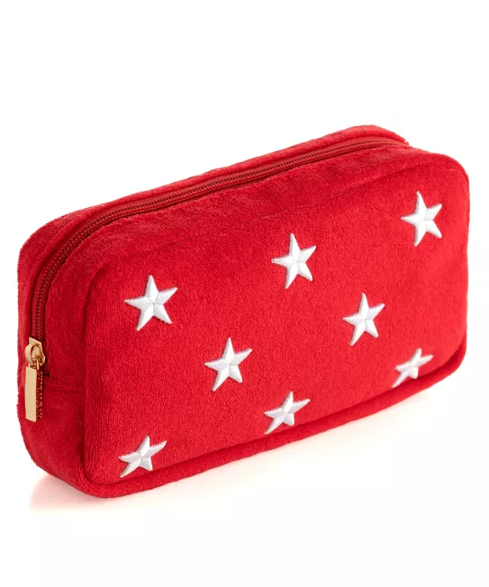 Stars Zip Pouch - Red