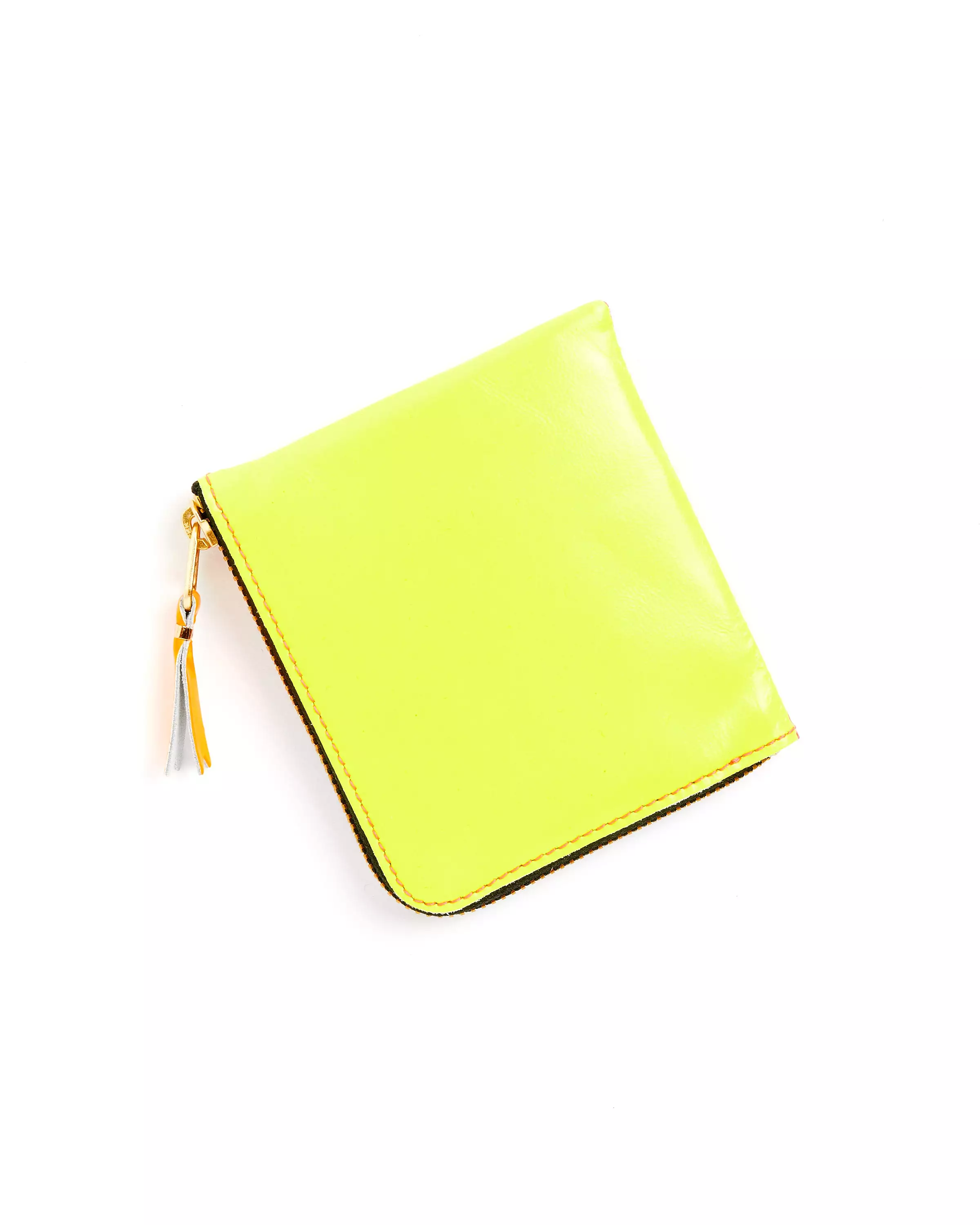 Super Fluo Half Zip Wallet in Pink/Yellow