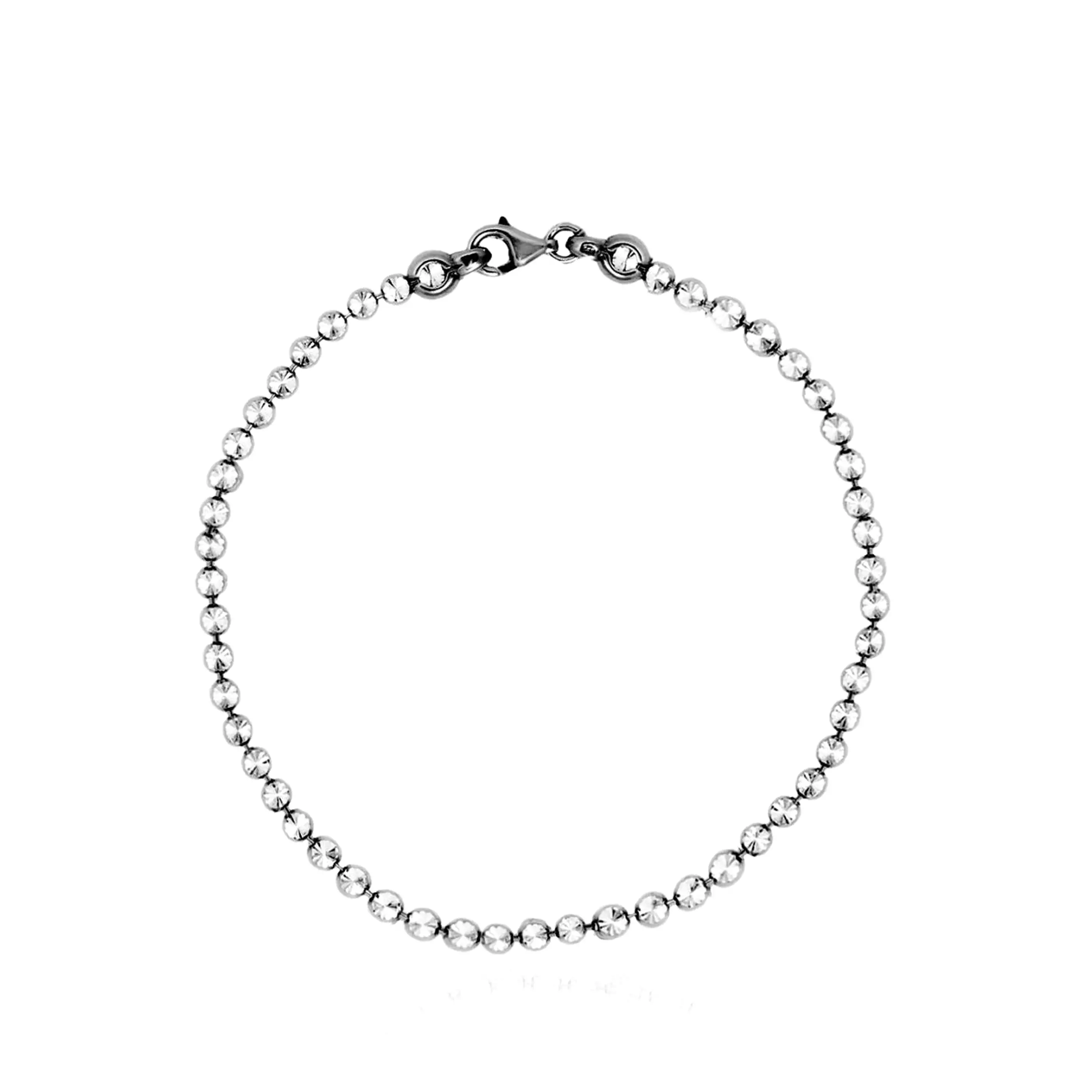 Sylvia Black Bracelet, Ruthenium