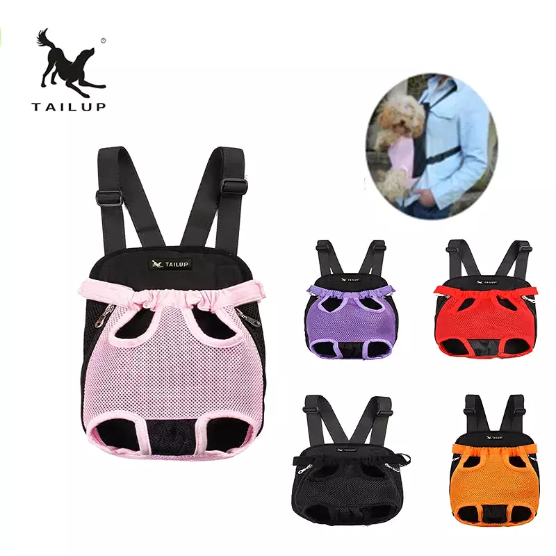 TAILUP Luxury Backpacks Carrying Small Pet Double Shoulder Dog Carrier Bag Cat Puppies Travel Backpack