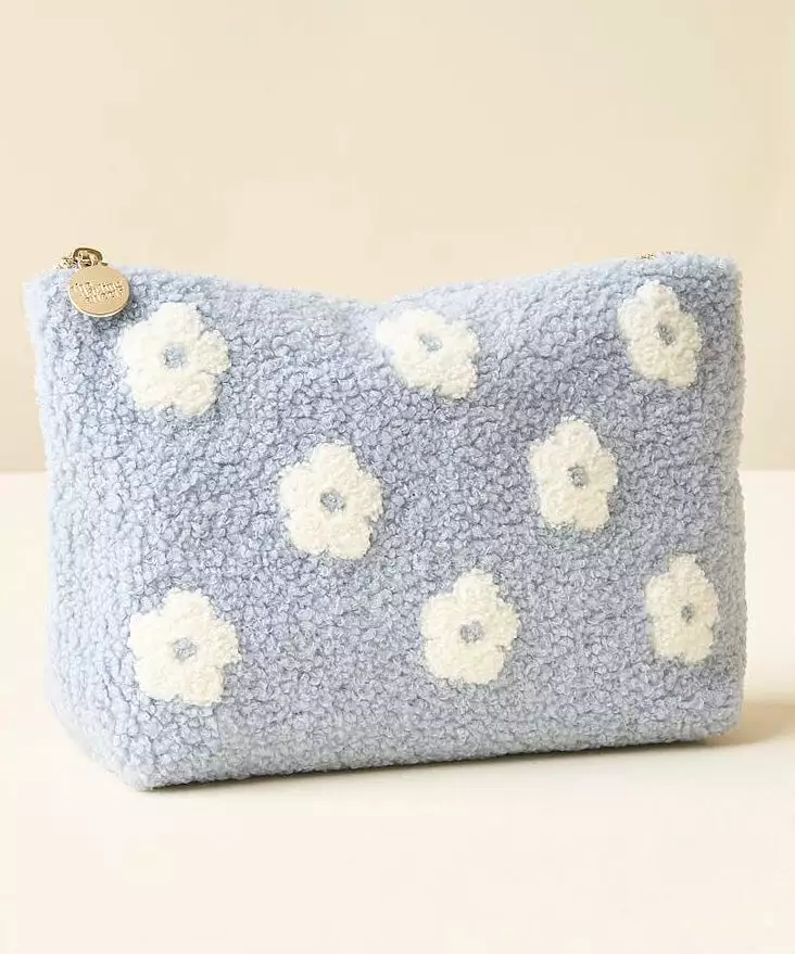 Teddy Pouch - Flower Blue