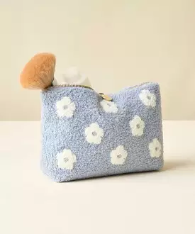 Teddy Pouch - Flower Blue