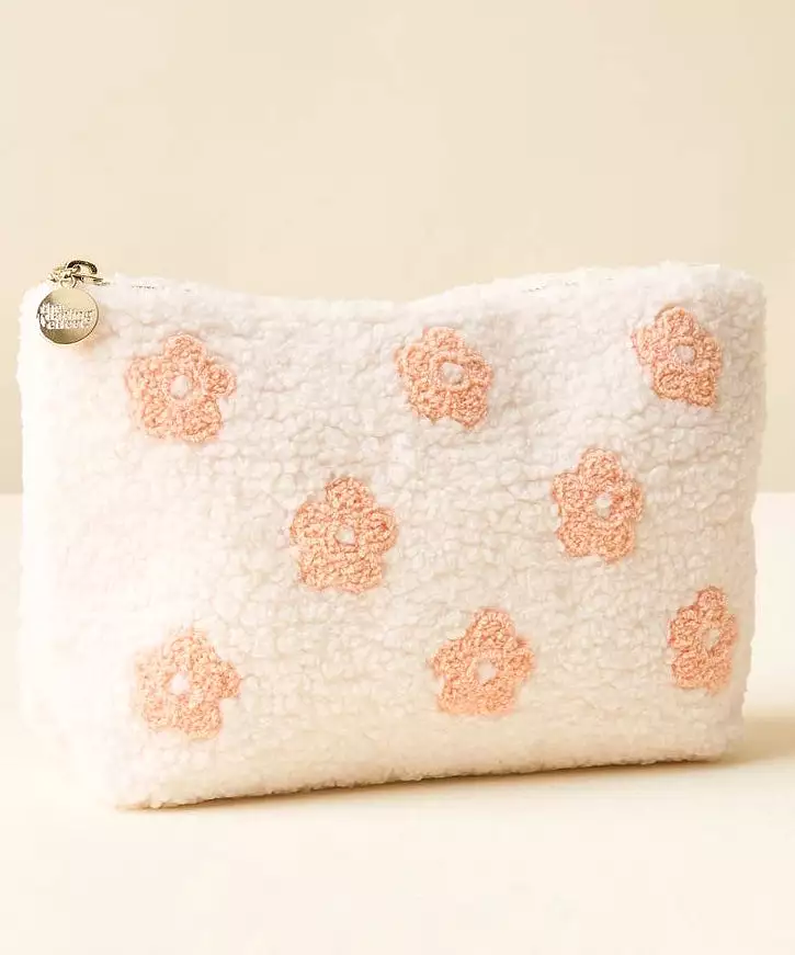 Teddy Pouch - Flower Peach