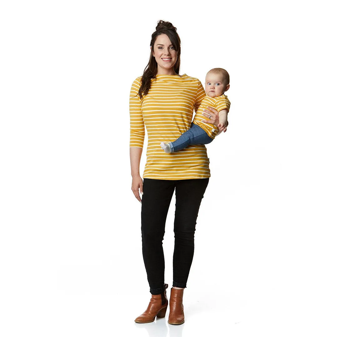 The Juno - 3/4 Sleeve Breastfeeding Mumma Top