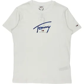 Tommy Jeans White Psychedelic Signature Tee