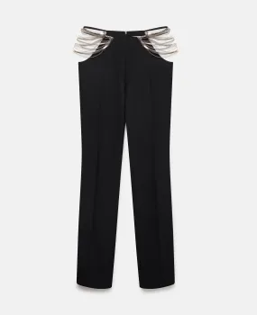 Ultra Low Rise Chain Trousers