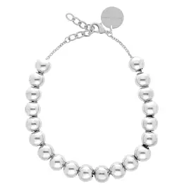 Vanessa Baroni Small Beads Silver Necklace