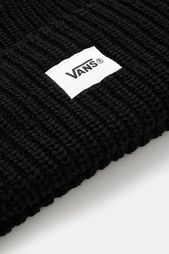 Vans wool beanie Premium Classics LX Standard Beanie black color thick knit VN000HM9BLK1