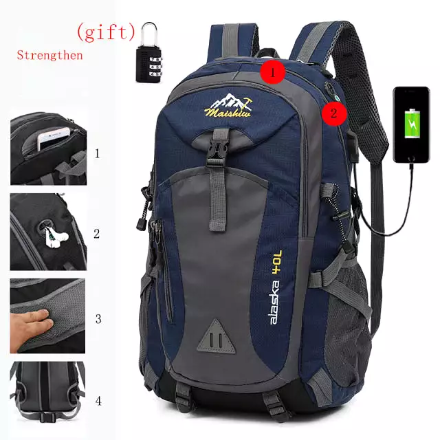 Waterproof Backpack Men Riding Sport Bags Outdoor Camping Travel Backpacks