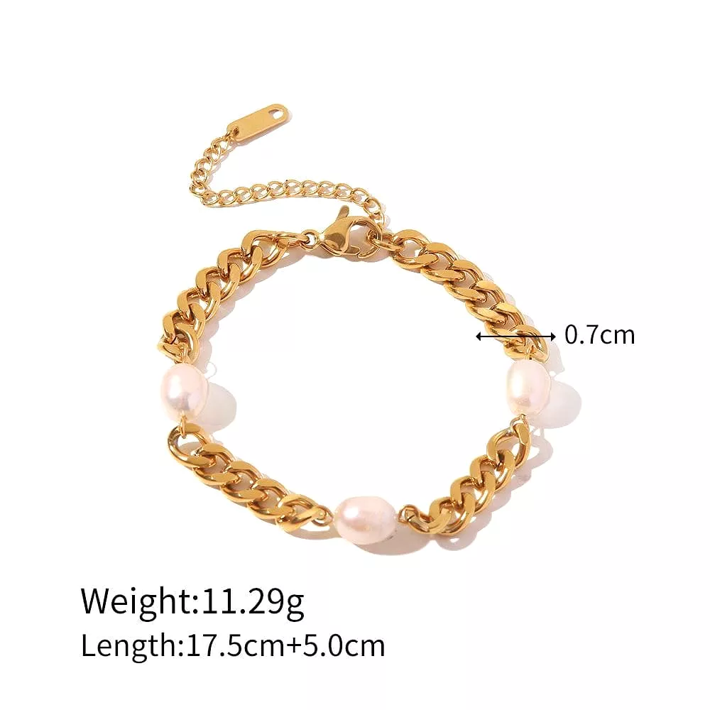 Women's  Trendy Simple Pearl Bracelet