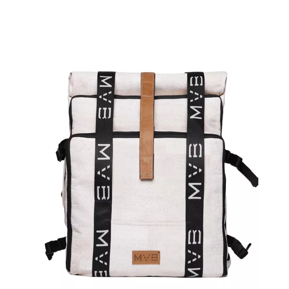 Xplorer Vegan Cork & PET Travel Backpack | White