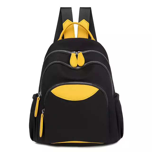 yellow travel sport backpack mobile phone bag book bag gift