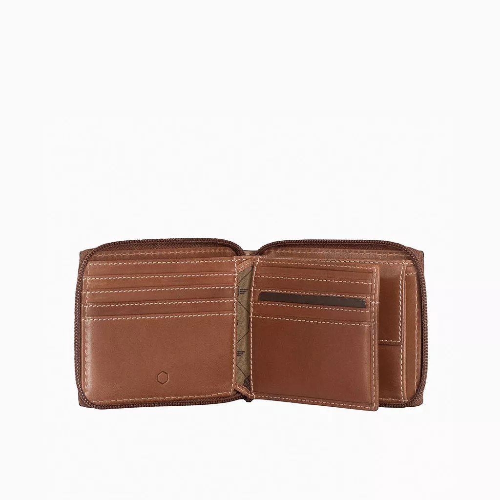 Zip Around Coin Wallet, Clay